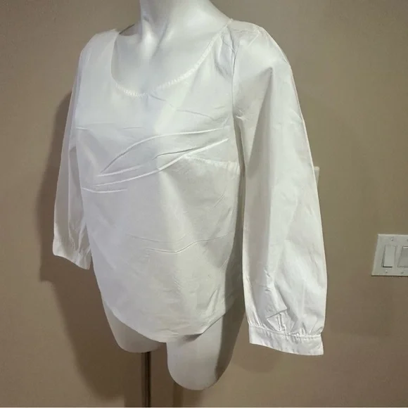 J. Crew Classic White Blouse - Picture 2 of 10